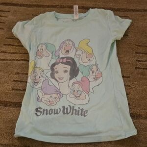 Disney Snow White & Seven Dwarfs Tee - Light Green Size S